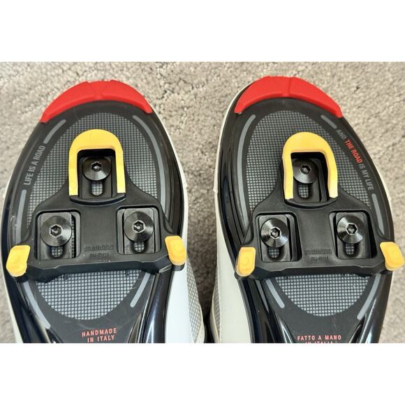 Fizik Cycling Shoes K5 White Silver Uomo Triathlon Bicycle Size 42 US 8.5 Carbon main image 9